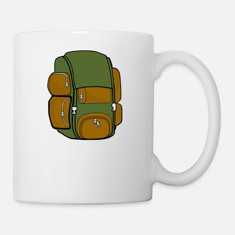 sac à dos - Mug blanc - blanc
