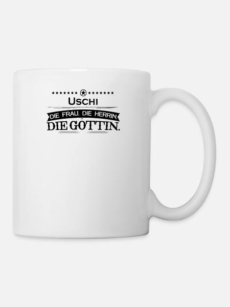 geburtstag legende goettin Uschi - Tasse - Weiß