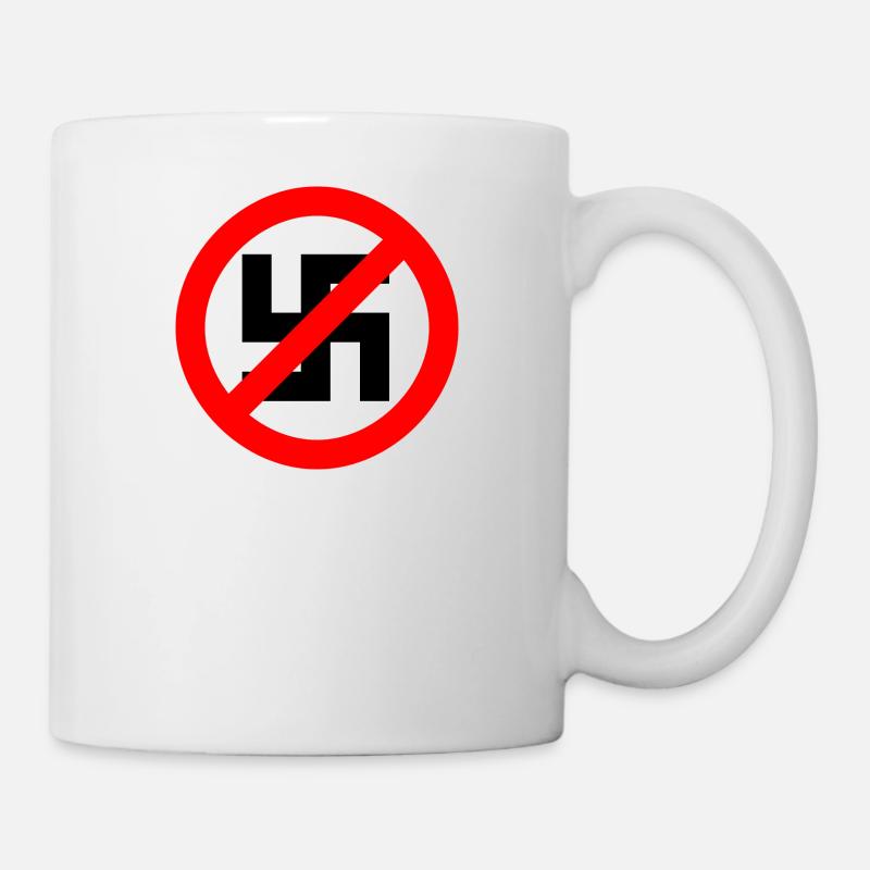 against Nazis - Mug - white