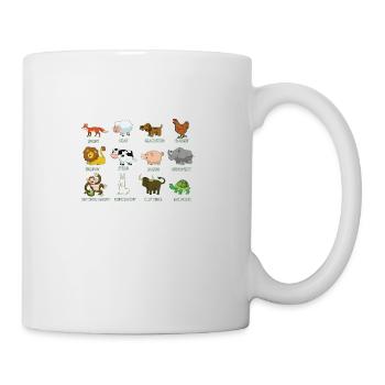 VEGAN VEGETERIAN I AM NOT ANIMAL T SHIRT - Mug - white - Right