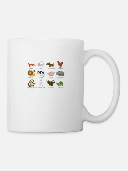 vegeterian végétaliens JE NE SUIS PAS DES ANIMAUX T-SHIRT - Mug blanc - blanc