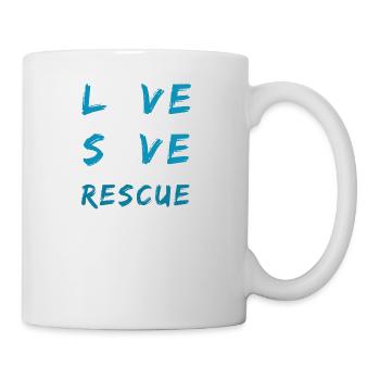 L'amour Sauvez les chats de sauvetage - Mug blanc - blanc - Droite