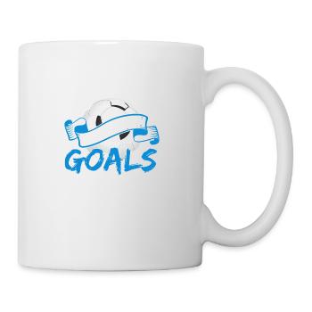 La vie est meilleure avec des buts de soccer - Mug blanc - blanc - Droite