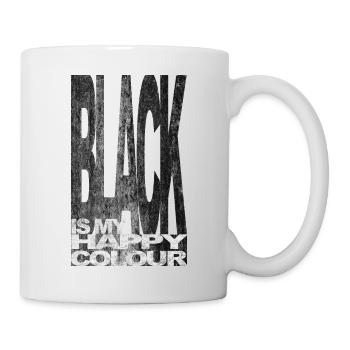 Black is my happy colour colour schwarz Gothic - Tasse - Weiß - Rechts