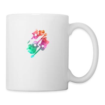 3 Colorful Guitars - Tasse - Weiß - Rechts