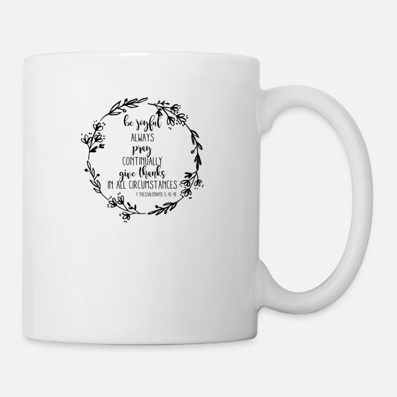 Soyez joyeux chrétiens chrétiens christianisme - Mug blanc - blanc
