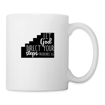 Let God direct christliches christen Geschenk - Tasse - Weiß - Rechts