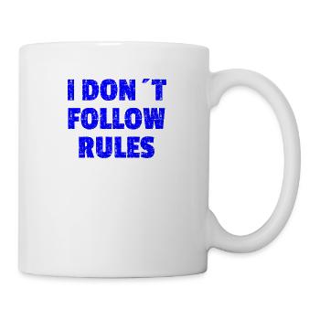 Je ne mets pas en vague bleue - Mug blanc - blanc - Droite
