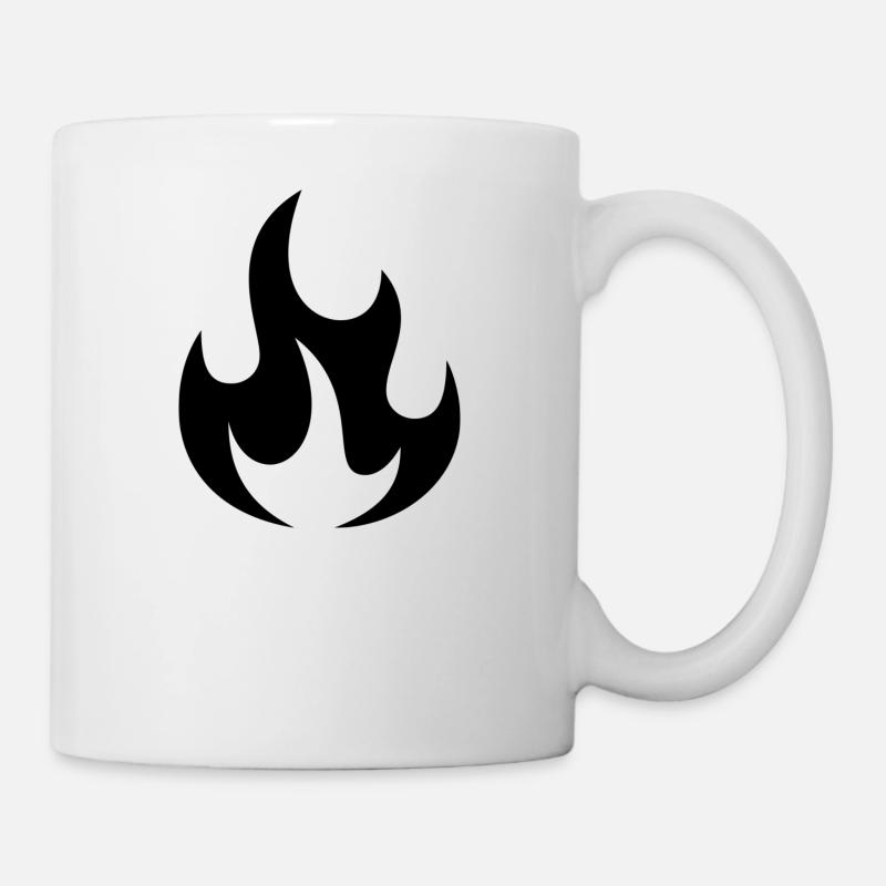 Feuer - Tasse - Weiß