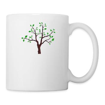 Baum - Tasse - Weiß - Rechts