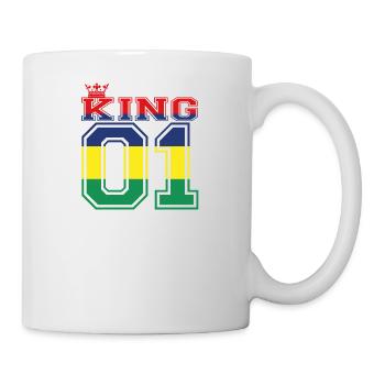 land partner king 01 prince Mauritius - Tasse - Weiß - Rechts