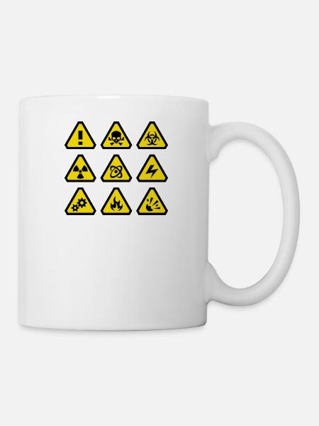 Gefahr - Tasse - Weiß