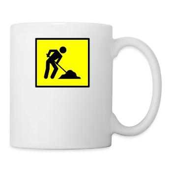 bauen handwerker mechaniker baustelle maurer176 - Tasse - Weiß - Rechts