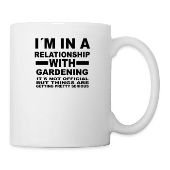 relation avec le jardinage - Mug blanc - blanc - Droite