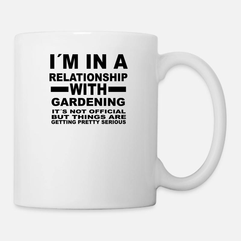 relationship with GARDENING - Mug - white