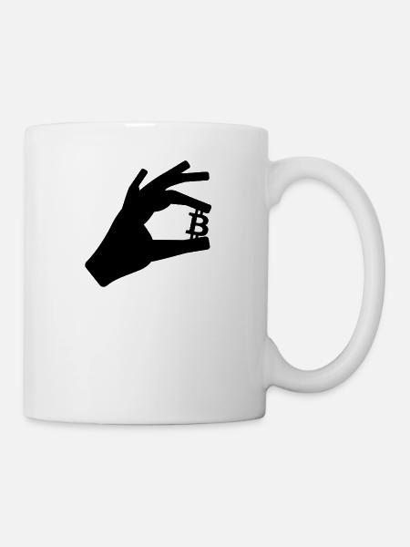 Bitcoin halten - Tasse - Weiß