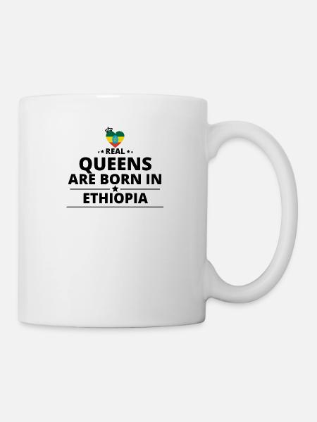 QUEENS CADEAUX AMOUR DE ETHIOPIE - Mug blanc - blanc