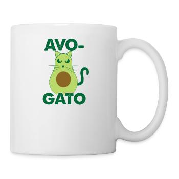 Avogato Vegan Cat - Mug blanc - blanc - Droite