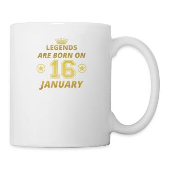 legends born birthday JANUARY 16 - Mug - white - Right