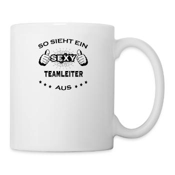 Sexy Geburtstag sport job TEAMLEITER - Tasse - Weiß - Rechts