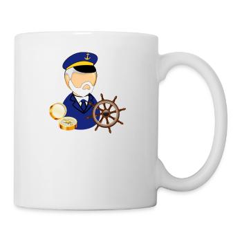 schiff boot kahn uboot segelboot segelschiff yacht - Tasse - Weiß - Rechts