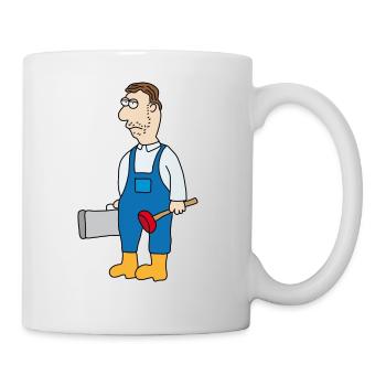 Caretaker Plumber Craftsman Tool loo - Mug - white - Right