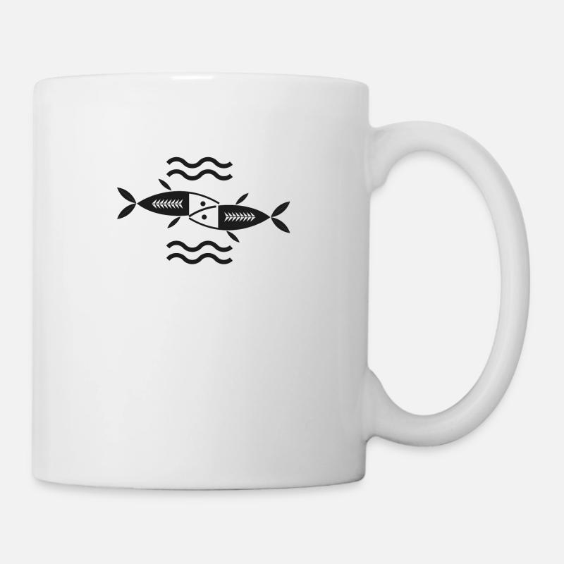 star signs fish - Mug - white
