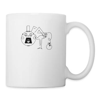 bombe chapeau - Mug blanc - blanc - Droite