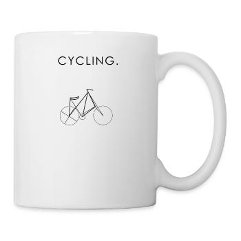 Cycling Bike Geschenk - Tasse - Weiß - Rechts