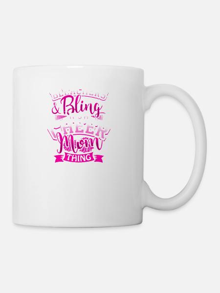 Cheerleader Mutter Mom Geschenk - Tasse - Weiß