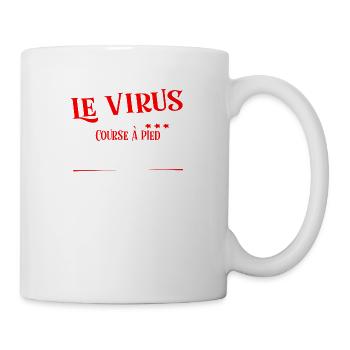 Course à pied Virus cadeau sport - Mug blanc - blanc - Droite