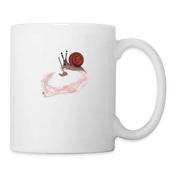 Idiot Snail cadeau - Mug blanc - blanc - Droite