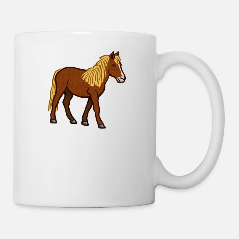 Pferd - Tasse - Weiß