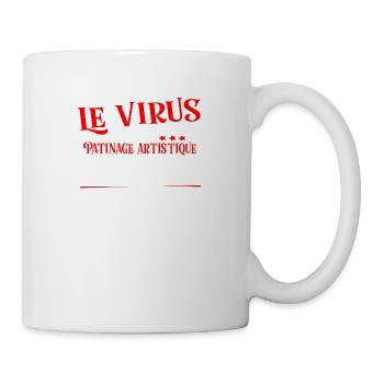 Patinage artistique virus cadeau sport - Mug blanc - blanc - Droite