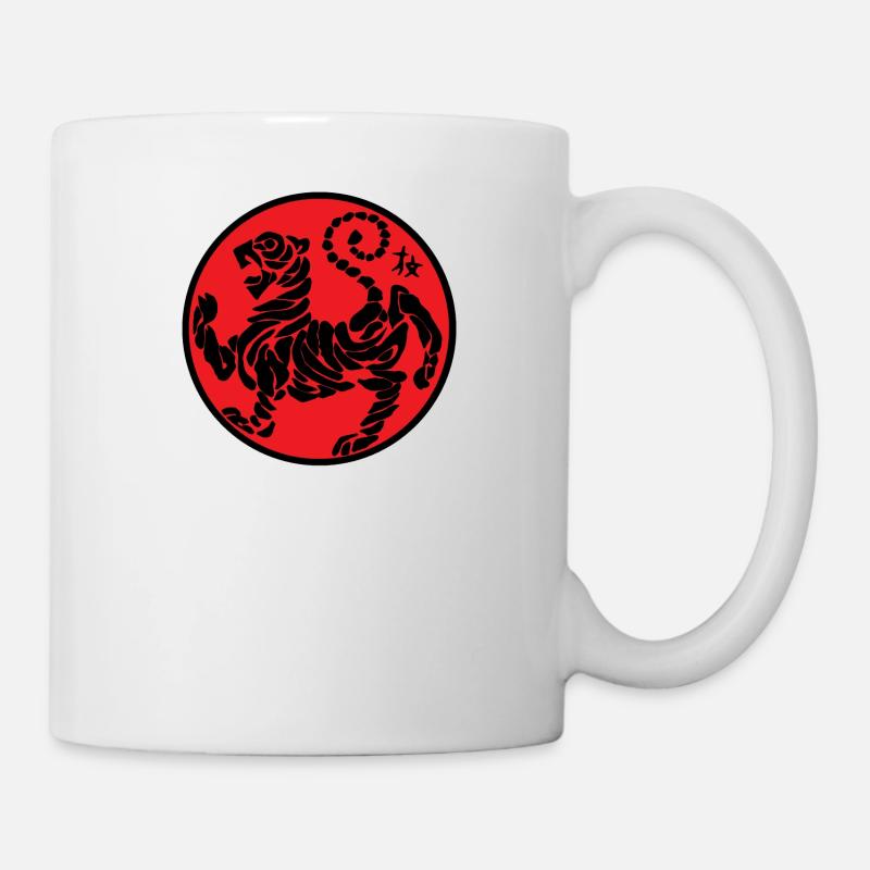 Shotokan Tiger black on red - Mug - white