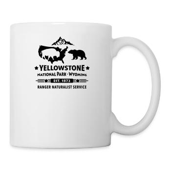 Bison Ours Yellowstone National Park Wyoming USA - Mug blanc - blanc - Droite