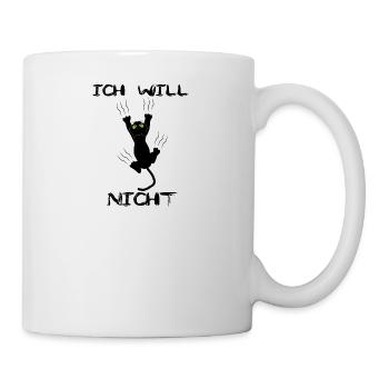Katze, - Tasse - Weiß - Rechts