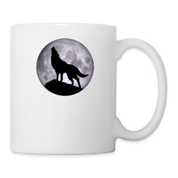 Wolf Full Moon Halloween Night Nightmare Nightmare - Mug - white - Right