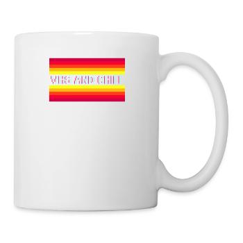 VHS AND CHILL für 90er Kids - Tasse - Weiß - Rechts