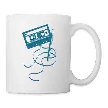 Musik Kassette - Tasse - Weiß - Rechts