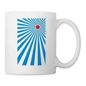 Japanische Sonnenstrahlen - Tasse - Weiß - Rechts