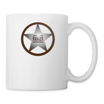 cowboy ranger rancher sheriff horsewester - Mug - white - Right