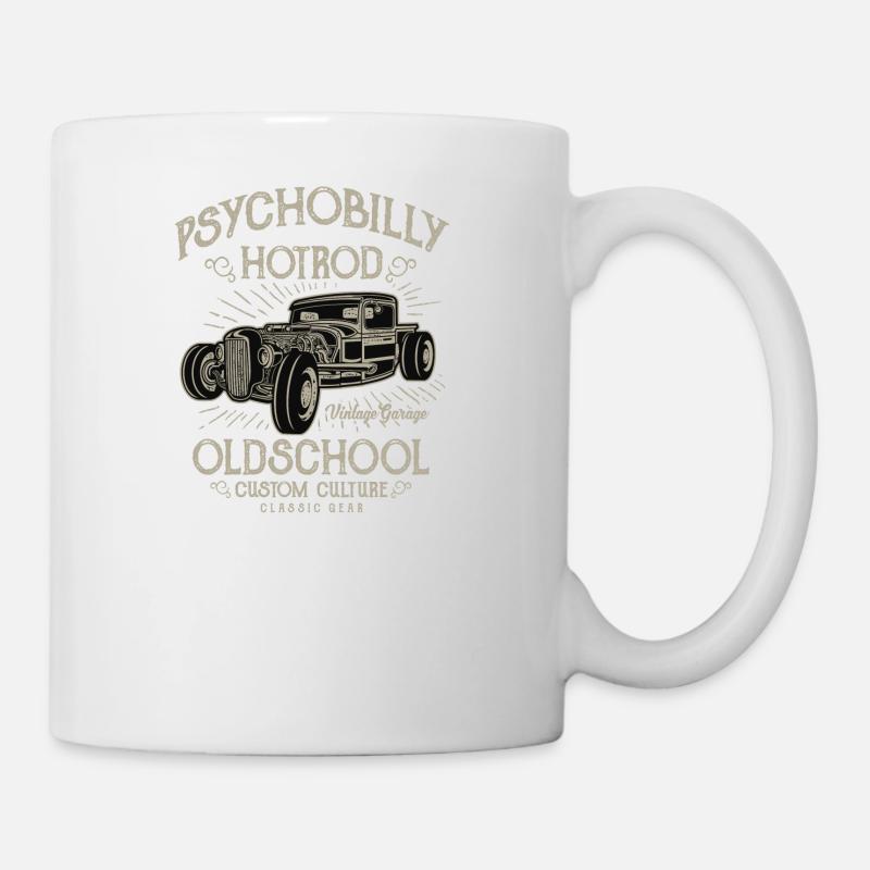 Psychobilly Hotrod - Mug blanc - blanc