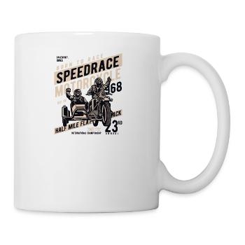 Speedrace Motorrad - Tasse - Weiß - Rechts