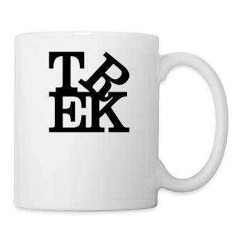 trek Hommage au noir Robert Indiana à l'intérieur - Mug blanc - blanc - Droite