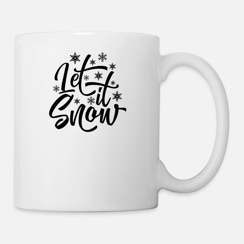 LET IT SNOW - Tasse - Weiß