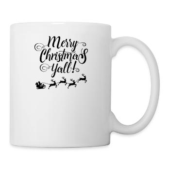 MERRY CHRISTMAS YALL - Tasse - Weiß - Rechts