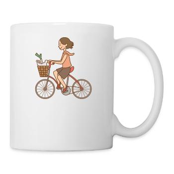 bicycle mountain bike cyclist mountainbike fahrrad - Tasse - Weiß - Rechts