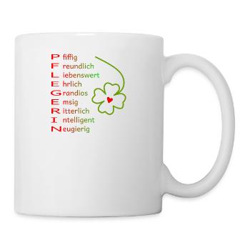 Pflegerin - Tasse - Weiß - Rechts