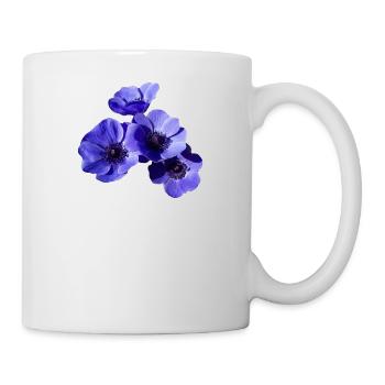 blue flowers - Mug - white - Right